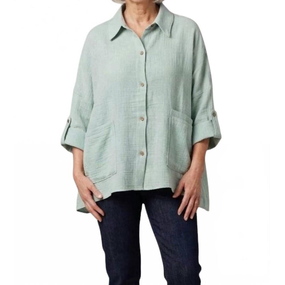 NEW KOZAN prince button down shirt in pool